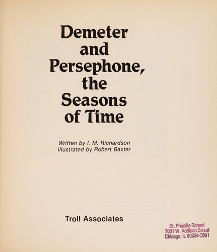 Demeter and Persephone, the seasons of time